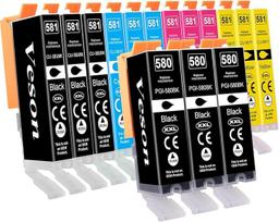 580 581 XXL spausdintuvo kasetės, suderinamos su Canon PGI-580 CLI-581XXL kasetėmis, skirtomis Canon Pixma TR8550 TR7550 TR8500 TS6150 TS6350 TS6250 TS6300 TS8251 TS8150 TS6151 TTS9550 TS9551 15
