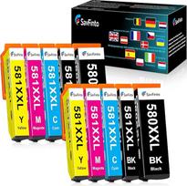 580XXL 581XXL spausdintuvo kasetė Canon PGI-580XL CLI-581XL PGI-580 CLI-581 rašalo kasetė Canon Pixma TS9551C TS705 TR8550 TR7550 TS6150 TS6151 TS6250 TS9550 TS63 50 (1 0 vnt.)