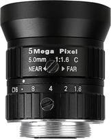 5MP 5mm CCTV HD-Objektiv C-Halterung mit Relativer Blende 1.6 für Surveillance, Überwachung
