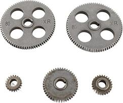 5vnt Drehdruckgetriebe Kit, T80 T45 T25 T20 Metall Mini -Zubehör Ersatz, HT250 Graues Eisenmaterial, rostfeste, kompatibel mit Mikroknade und Metallschneidemaschine