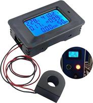 6 IN 1 Voltmetras Ampermetras LCD skaitmeninis kintamosios srovės 20A 100A 110V 220V Spannung Energie Meter Power Strom Panel Watt combo Tester Detektor (AC 20A be CT)
