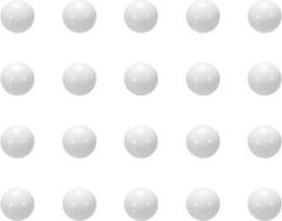 6 mm POM monetų žiedo gaminimo rutuliukai Plastikiniai guolių rutuliukai Pakuotė po 50 vnt.