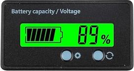 6-73 V ličio akumuliatorius Kapacitetas Anzeige LCD ekranas Blei Ličio akumuliatorius Kapacitetas Anzeige Voltmetras Spannung Tester GY-6S (žalias)