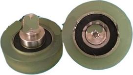 6001 2RS Sraigtinis skriemulio guolis OD 40 mm M10 x 12 (2 vnt.) Durys ir langai Motorolerio amortizacijos ratas POM 6001 RS Plastiku dengti guoliai