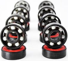 608 2RS Hybrid-Keramik-Kugellager, 8 x 22 x 7 mm, für Inlineskates, Skateboards und Longboards, 16 Stück