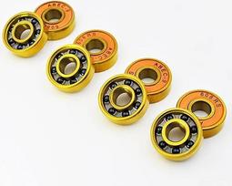 608 2RS Hybrid-Kugellager aus Keramik, schwarz, 8 x 22 x 7 mm, für Inline-Skates, Skateboards, 10 Stück
