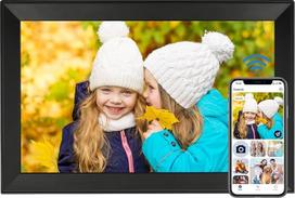 64GB skaitmeninis nuotraukų rėmelis su 15,6 colių 1920 x 1080HD, automatinio pasukimo funkcija, "WiFi" skaitmeniniu nuotraukų rėmeliu, pakabinama galimybe ir tiesioginiu nuotraukų bei vaizdo įrašų perdavimu per atstumą