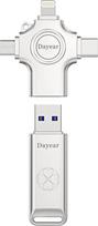 64GB USB-C blykstė-saugykla Foto-Stick, "4-in-1-USB-Stick", blykstė-saugykla nuotraukoms ir vaizdo įrašams kopijuoti, išorinė USB-C jungtis iPhone/iPad/Android/PC/Mac