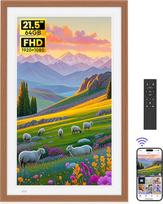 64GB 21,5 colio skaitmeninis nuotraukų rėmelis su nuotolinio valdymo pulteliu - FHD 1920 x 1080P IPS skaitmeninis nuotraukų rėmelis Automatiškai besisukantis elektroninis nuotraukų rėmelis, iš karto dalijantis nuotraukomis / vaizdo įrašais