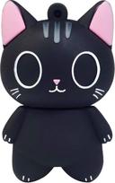 64GB USB atmintinė Didelės spartos silikoninė atminties kortelė Cartoon Memory Stick Pen Drive Nešiojamasis kompiuteris PC Windows 64GB Juoda katė