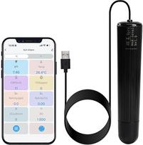 7-in-1 WiFi išmanusis vandens kokybės zondas realiuoju laiku stebi pH vertę | temperatūrą | TDS | EC | druskingumą | S.G. ir ORP per 24/7 internetinę programėlę, skirtą hidroponikai ir akvariumams