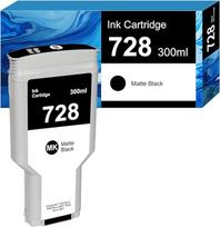 728 300 ml matinės juodos spalvos rašalo kasetė HP 728 HP728MBK F9J68A, suderinama su HP DesignJet T730, HP DesignJet T830 (1 x matinės juodos spalvos)