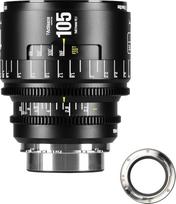 7artisans 105mm T2.1 Infinte serijos profesionalus rankinis viso kadro kino objektyvas, suderinamas su PL bajonetu, skirtas fotografijai ir filmų gamybai (juodas)