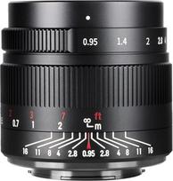 7artisans 35 mm f0,95 APS-C veidrodinio fotoaparato objektyvas su didele diafragma, skirtas "Sony A6000 A6300 A6400 A6500 NEX-3 NEX-3R NEX-5T" (juodas)