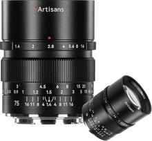 7Artisans 75mm F1.4 for Nikon Z-Mount objektyvas Viso kadro rankinio fokusavimo objektyvas, suderinamas su Nikon Z-Mount Z7II/Z6II/Z5/Z6/Z7/Z9