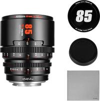 7artisans 85 mm T2.1 kino objektyvas S35 kadras, suderinamas su "Macro 4/3" ir MFT laikikliais/Lumix GH5LL/GH5S/GH6/Z CAM/BMPCC4K/DC-BGH1 (juodas)