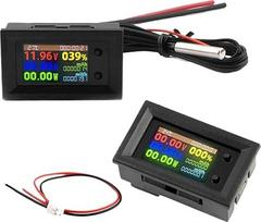 8 in 1 Voltmetras Ampermetras 10A 20A 50A 100A Multifunktions Digital IPS Spannung Strom Leistung Energie Batterie Test Stromzähler (50A šunt)