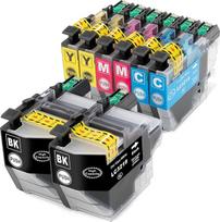8 suderinamos XL spausdintuvo kasetės (4 spalvos), skirtos pakeisti LC-3219 LC-3217 į Brother MFC J5330DW J5335DW J5730DW J5930DW J6530DW J6930DW J6935DW