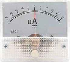 85C1 100uA 100uA 50uA 25uA Zeiger analoginis "Strom Panel Meter" 50uA Ampermetras, skirtas "Schaltung Prüfung Ampere Tester Gauge" (500uA)