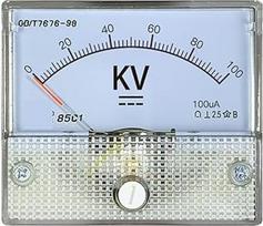 85c1 Nuolatinės srovės voltmetras 5kV 10kV 20kV 50kV 50kV 100kV rodyklės rezistorius 1 vnt. (10KV ir varža)