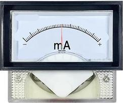 85c17 Nuolatinės srovės dvivamzdis ampermetras 49 * 70 mm (nuo -2,5 mA iki 2,5 mA)