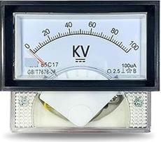 85C17 Nuolatinės srovės voltmetras 5 kV 10 kV 20 kV 30 kV 50 kV 100 kV Rodiklis 1 vnt. (20 kV ir varža)