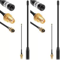 868 MHz antena, 10 dBi stiprinimo koeficientas, skirta "Meshtastic LoRa" ilgo nuotolio minkšta "Whip" antena, 6,7" Omni SMA jungtis, juoda (2 vnt.)