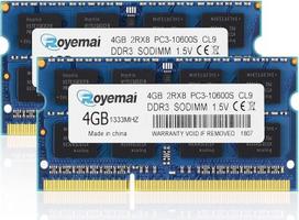 8GB (2x4GB) DDR3 1333MHz PC3-10600 Sodimm 2Rx8 1.5V CL9 Non-ECC nešiojamųjų kompiuterių atminties modulio atnaujinimas, skirtas "MacBook iMac