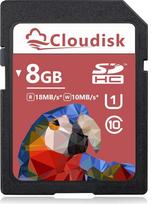 8GB SD kortelė UHS-1 Flash atminties kortelė, Full HD 1080P (8GB SD atminties kortelė)