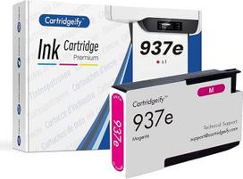 937e 1 Magenta Suderinama su HP 937e, skirta "OfficeJet Pro 9720e", 9730e, 9120, 9120e, 9122e, 9125e, 9126, 9128, 9129e, 9130e, 9132e, 9110b, 9120b, 9130b, 9133