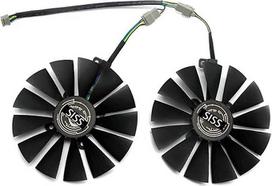 95 mm aušintuvo ventiliatorius ASUS Strix RX 470 580 570 GTX 1050Ti 1070Ti 1080Ti ROG Poseidon Radeon Dual RX 580 8GB žaidimų vaizdo plokštės aušinimo ventiliatorius T129215SM