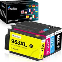 953XL spausdintuvo kasetės HP 953 XL kasetės, suderinamos su HP Officejet Pro 7740 8218 8710 8715 8718 8718 8719 8720 8725 8730 8740 (4 vnt.)