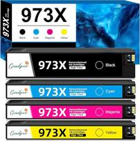 973X rašalo kasetė HP 973X spausdintuvo kasetė suderinama su HP Pagewide Pro 452dn 552dw 452dw 577dw 577z p55250dw P57750dw 477dn 477dw (juoda, purpurinė, žydra, geltona)