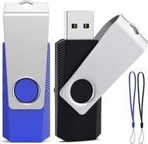 ABLAZE USB atmintinė 32GB, 2 vnt. "Memory Stick 32GB Rotate Metal USB 2.0" atmintinių (mėlyna/juoda)