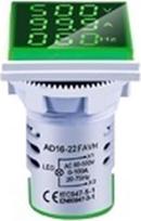 AC 60-500V 1-100A LED skaitmeninis skaitmeninis voltmetras Ampermetras HZ signalas Lichter 220V Spannung Strom Meter Volt Amp testeris Detektor (žalias)