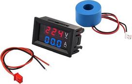 AC 60-500V 10A 50A 220V Skaitmeninis LCD voltmetras Amperemeter Spannung Strom Meter Tester Detektor Transformator for elektriker Werkzeug (AC60-500V 50A)