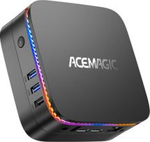 ACEMAGIC AK1Plus mini kompiuteris, 12 kartos "Íntel Alder Lake N95" (iki 3,40 Ghz), 16GB DDR4 1 TB M.2 SSD mini kompiuteris su "Win 11 Pro" | "WiFi 5" | BT 4.2 | 4K UHD | RGB | RJ45, skirtas biurui, namų kino teatrui