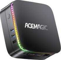 ACEMAGIC AK1Plus mini kompiuteris, 12 kartos "Íntel Alder Lake N95" (iki 3,40 Ghz), 16GB DDR4 512GB SSD mini kompiuteris su "Win 11 Pro" | "WiFi 5" | BT 4.2 | 4K UHD | RGB | RJ45, skirtas biurui, namų kino teatrui
