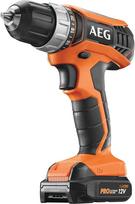 AEG BS12G3LI-152C Gręžtuvas-suktuvas su 1,5 Ah akumuliatoriumi ir įkrovikliu 12 V, 10 mm, gręžimo griebtuvai su lagaminu