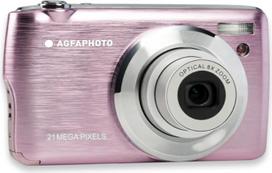AGFA Photo Realishot DC8200 kompaktiškas fotoaparatas, 18 MP, "Full HD" vaizdo įrašas, 2,7 colio LCD ekranas, 8x optinis priartinimas, ličio akumuliatorius ir 16GB SD kortelė - rožinis