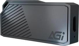 AGI ED238 1 TB nešiojamasis SSD diskas, USB-C USB 3.2 Gen 2 išorinis NVMe kietojo kūno diskas, skaitymo greitis iki 1050MB/s, suderinamas su PC, "Windows", "Mac", "Linux" ir "Android" - geležies pilkos spalvos