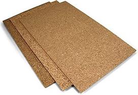 Ak interactive 1 x 6 mm x 200 x 290 mm kamštienos lakštai - smulkiagrūdžiai AK8052