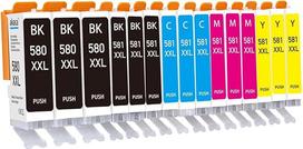 akaca PGI-580 CLI-581 XXL spausdintuvo kasetės suderinamos su Canon 580 581 XXL kasetėmis (3 PGBK, 3 juodos, 3 žydros, 3 purpurinės, 3 geltonos), skirtos Pixma TR7550 TR8550 TS6150 TS6151 TS8150 TS8151 TS8152 TS915 0 US
