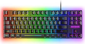 AKUMA Clavier Gaming Shonen T02 TKL 88 Touches Retroeclaire Membrane