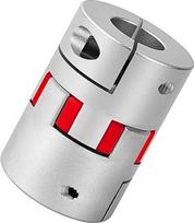 Aliuminio slyvos lanksti veleno jungtis nuo 16 mm iki 22 mm, D55 L78 sankabos jungtis Slyva Claw Coupling, skirta 3D spausdintuvui, CNC mašinai ir servo žingsnio varikliui
