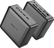 ALLIWAVA U58 mini kompiuteris AMD Ryzen 7 5825U 16GB DDR4 512GB NVME SSD (8C/16T, iki 4,5 GHz), "WiFi 6E" ir BT5.2, 2x HDMI ir USB-C trigubas 4K60Hz išvestis, namų biuro ir daugialypės terpės kompiuteris