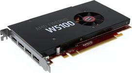 AMD FirePro W5100 4GB GDDR5 PCIe Gen 3.0 Professional vaizdo plokštė, 1,43 TFLOPS, 768 branduolių, 4 x DisplayPort 1.2 OEM - paprasta pakuotė