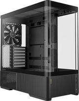 ANTEC Constellation C6 Curve Air ATX Midi Tower kompiuterio korpusas - panoraminio stiklo dizainas, didelio oro srauto žaidimų korpusas, grūdintas stiklas, juodas