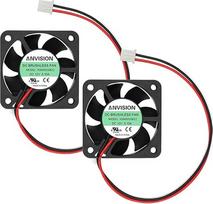 ANVISION 2 pakuotės 40 x 40 x 10 mm 4010 Dvigubas rutulinis guolis DC 12V bešepetėlinis aušinimo ventiliatorius UL CE YDM4010B12
