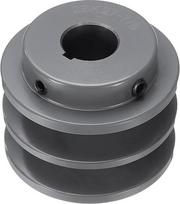aprūpinimas žemėlapio V formos diržo skriemuliu 2BK27-7/8" skylė 2,7" OD dvigubo griovelio audimo diskas pagal dydį, gręžtas diskas, ketaus, diržo dalis 3L arba B diržui